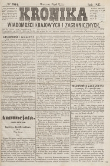 Kronika Wiadomości Krajowych i Zagranicznych. [R.2], № 204 (7 sierpnia 1857)
