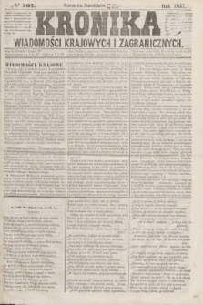 Kronika Wiadomości Krajowych i Zagranicznych. [R.2], № 207 (10 sierpnia 1857)