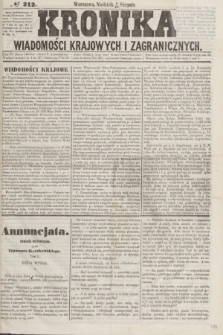 Kronika Wiadomości Krajowych i Zagranicznych. [R.2], № 212 (16 sierpnia 1857)