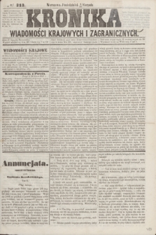 Kronika Wiadomości Krajowych i Zagranicznych. [R.2], № 213 (17 sierpnia 1857)