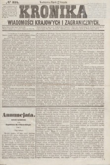 Kronika Wiadomości Krajowych i Zagranicznych. [R.2], № 224 (28 sierpnia 1857)