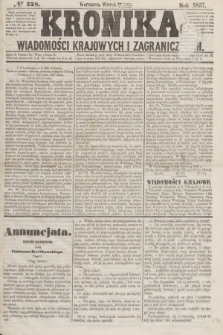 Kronika Wiadomości Krajowych i Zagranicznych. [R.2], № 228 (1 września 1857)