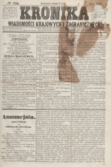 Kronika Wiadomości Krajowych i Zagranicznych. [R.2], № 232 (5 września 1857)