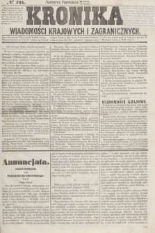 Kronika Wiadomości Krajowych i Zagranicznych. [R.2], № 234 (7 września 1857)