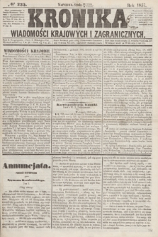 Kronika Wiadomości Krajowych i Zagranicznych. [R.2], № 235 (9 września 1857)