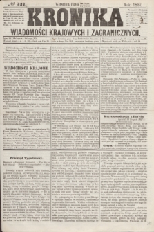 Kronika Wiadomości Krajowych i Zagranicznych. [R.2], № 237 (11 września 1857)