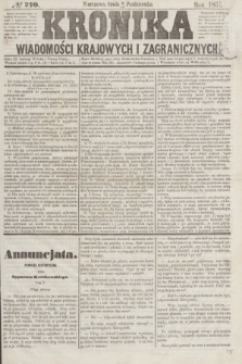 Kronika Wiadomości Krajowych i Zagranicznych. [R.2], № 270 (14 października 1857)