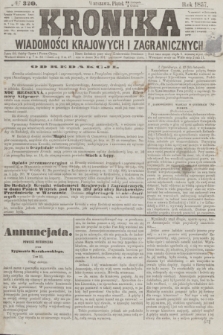 Kronika Wiadomości Krajowych i Zagranicznych. [R.2], № 320 (4 grudnia 1857)