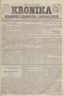 Kronika Wiadomości Krajowych i Zagranicznych. [R.3], № 34 (6 lutego 1858)
