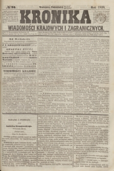 Kronika Wiadomości Krajowych i Zagranicznych. [R.3], № 96 (12 kwietnia 1858)