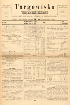 Targowisko : czasopismo dla handlu bydłem i nierogacizną = Viehmerkt-Bericht : Fachorgan für den Internationalem Viehverkehr. 1894, nr 28