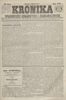 Kronika Wiadomości Krajowych i Zagranicznych. [R.3], № 121 (7 maja 1858)