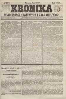 Kronika Wiadomości Krajowych i Zagranicznych. [R.3], № 177 (9 lipca 1858)