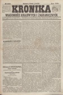 Kronika Wiadomości Krajowych i Zagranicznych. [R.3], № 215 (17 sierpnia 1858)