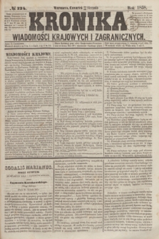 Kronika Wiadomości Krajowych i Zagranicznych. [R.3], № 224 (26 sierpnia 1858)