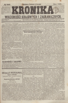 Kronika Wiadomości Krajowych i Zagranicznych. [R.3], № 227 (29 sierpnia 1858)