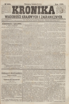 Kronika Wiadomości Krajowych i Zagranicznych. [R.3], № 234 (5 września 1858)