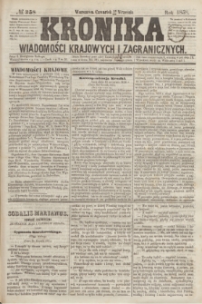 Kronika Wiadomości Krajowych i Zagranicznych. R.3, № 258 (30 września 1858)