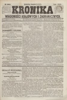 Kronika Wiadomości Krajowych i Zagranicznych. [R.3], № 261 (3 października 1858)