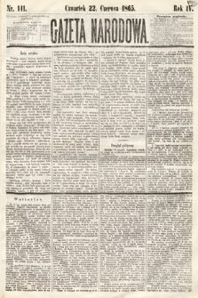Gazeta Narodowa. 1865, nr 141