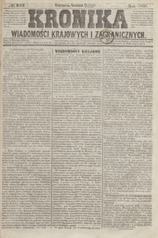 Kronika Wiadomości Krajowych i Zagranicznych. [R.3], № 323 (5 grudnia 1858)