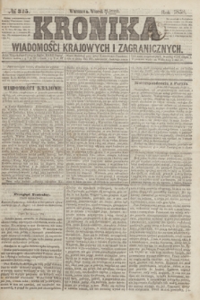 Kronika Wiadomości Krajowych i Zagranicznych. [R.3], № 325 (7 grudnia 1858)