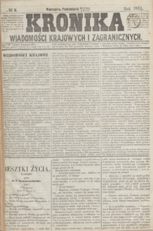 Kronika Wiadomości Krajowych i Zagranicznych. 1859, № 3 (3 stycznia)