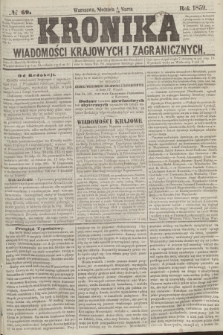 Kronika Wiadomości Krajowych i Zagranicznych. 1859, № 69 (13 marca)