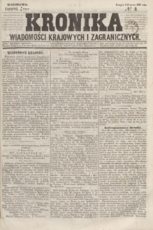 Kronika Wiadomości Krajowych i Zagranicznych. 1859, № 3 (14 lipca) (Drugie Półrocze)
