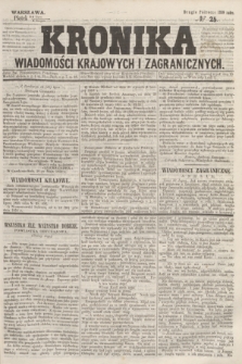 Kronika Wiadomości Krajowych i Zagranicznych. 1859, № 25 (5 sierpnia) (Drugie Półrocze)