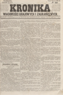 Kronika Wiadomości Krajowych i Zagranicznych. 1859, № 112 (3 listopada) (Drugie Półrocze)