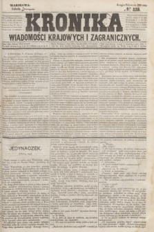 Kronika Wiadomości Krajowych i Zagranicznych. 1859, № 128 (19 listopada) (Drugie Półrocze)