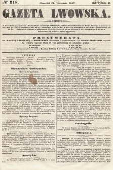 Gazeta Lwowska. 1857, nr 218