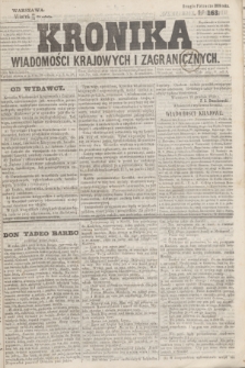 Kronika Wiadomości Krajowych i Zagranicznych. 1859, № 163 (27 grudnia) (Drugie Półrocze)