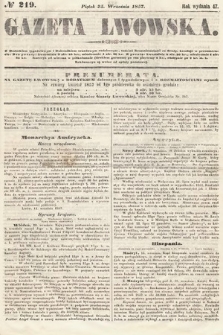 Gazeta Lwowska. 1857, nr 219