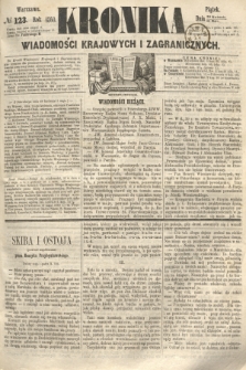 Kronika Wiadomości Krajowych i Zagranicznych. 1860, № 123 (11 maja)