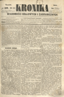 Kronika Wiadomości Krajowych i Zagranicznych. 1860, № 209 (11 sierpnia)