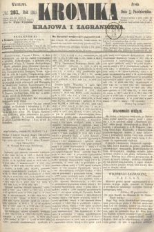 Kronika Krajowa i Zagraniczna. 1860, № 281 (23 października)