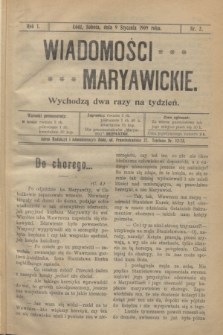 Wiadomości Maryawickie. R.1, nr 2 (9 stycznia 1909)