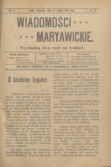 Wiadomości Maryawickie. R.2, nr 15 (24 lutego 1910)