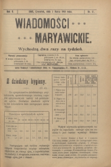 Wiadomości Maryawickie. R.2, nr 17 (3 marca 1910)