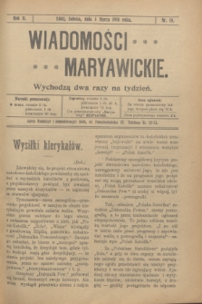 Wiadomości Maryawickie. R.2, nr 18 (5 marca 1910)