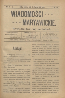Wiadomości Maryawickie. R.2, nr 24 (26 marca 1910)