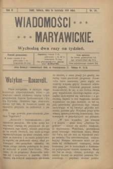 Wiadomości Maryawickie. R.2, nr 30 (16 kwietnia 1910)