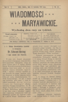 Wiadomości Maryawickie. R.2, nr 32 (23 kwietnia 1910)