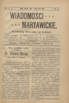 Wiadomości Maryawickie. R.2, nr 36 (7 maja 1910)