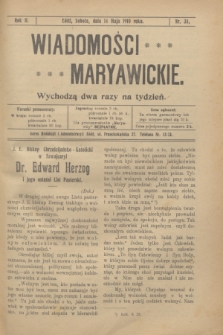 Wiadomości Maryawickie. R.2, nr 38 (14 maja 1910)
