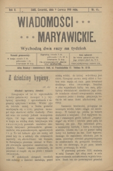 Wiadomości Maryawickie. R.2, nr 45 (9 czerwca 1910)