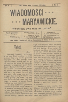 Wiadomości Maryawickie. R.2, nr 46 (11 czerwca 1910)