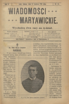 Wiadomości Maryawickie. R.2, nr 48 (18 czerwca 1910)